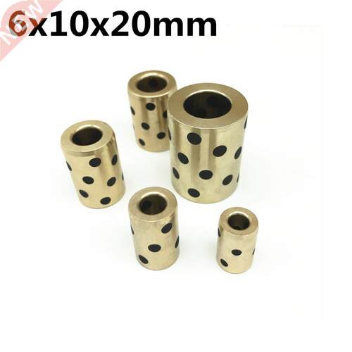 6x10x20 mm linear graphite copper set bearing copper bushing