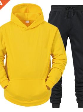 Men's Hoodie Suit Men Sports Wear Tracksuits Autumn Winter M