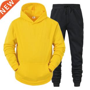 Men's Hoodie Suit Men Sports Wear Tracksuits Autumn Winter M