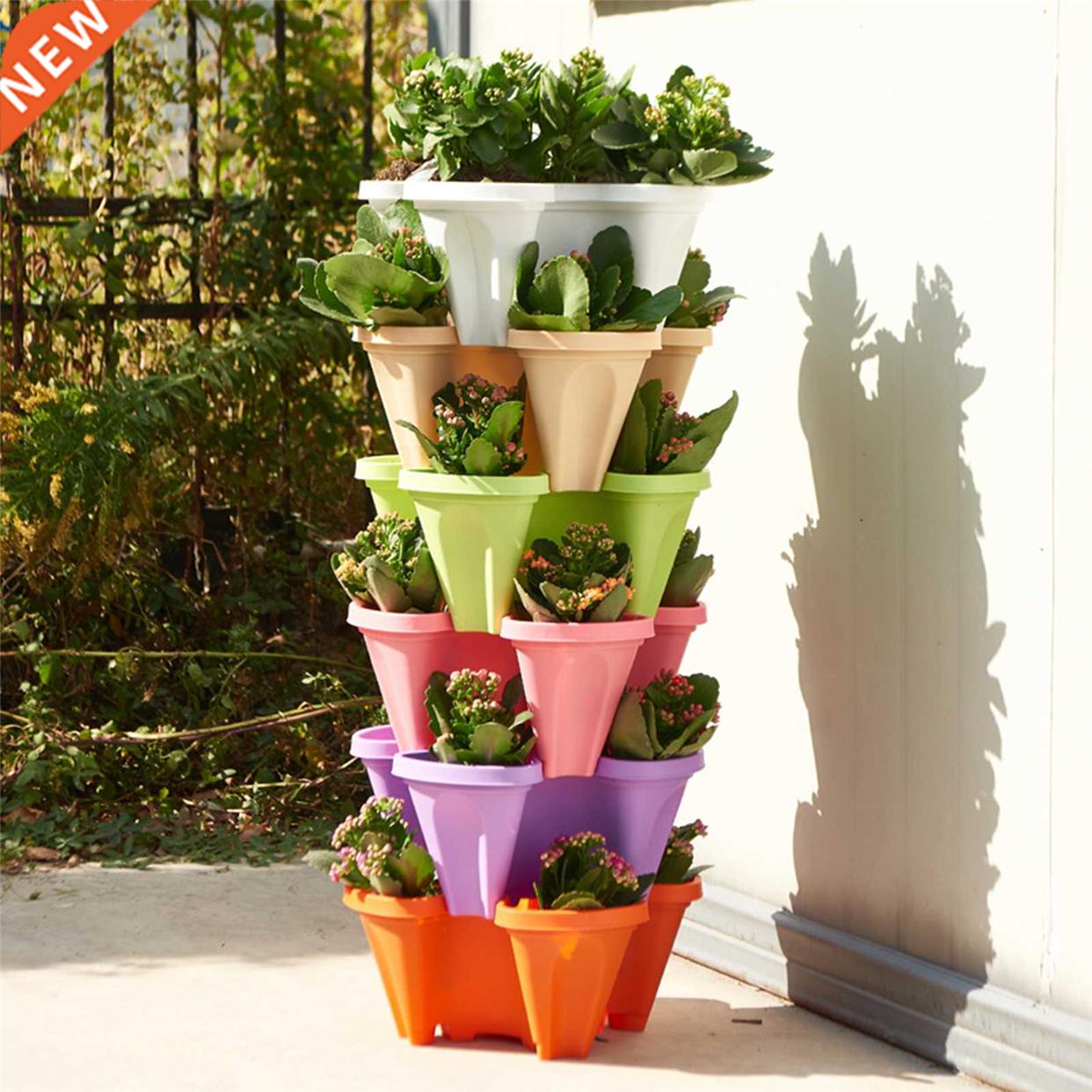 5 Tier Stackable Succulents Flower Planter Garden Set Smart