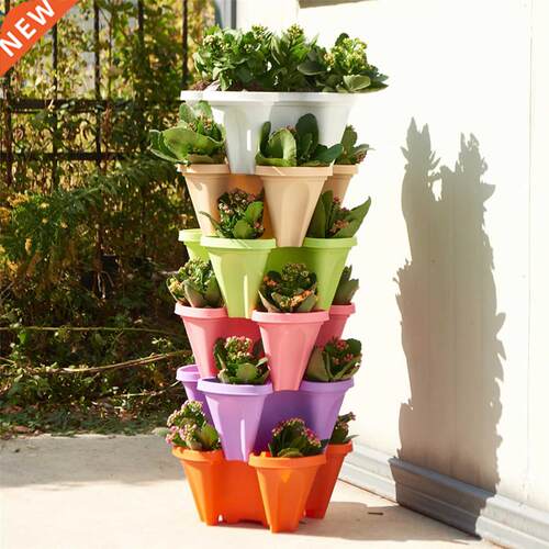 5 Tier Stackable Succulents Flower Planter Garden Set Smart