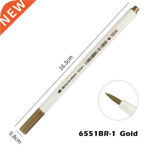 10 Different Color Marker STA Metallic Brush Pen for Drawing