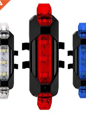 Bicycle Light Waterproof Rear Tail Light LED USB Rechargeabl