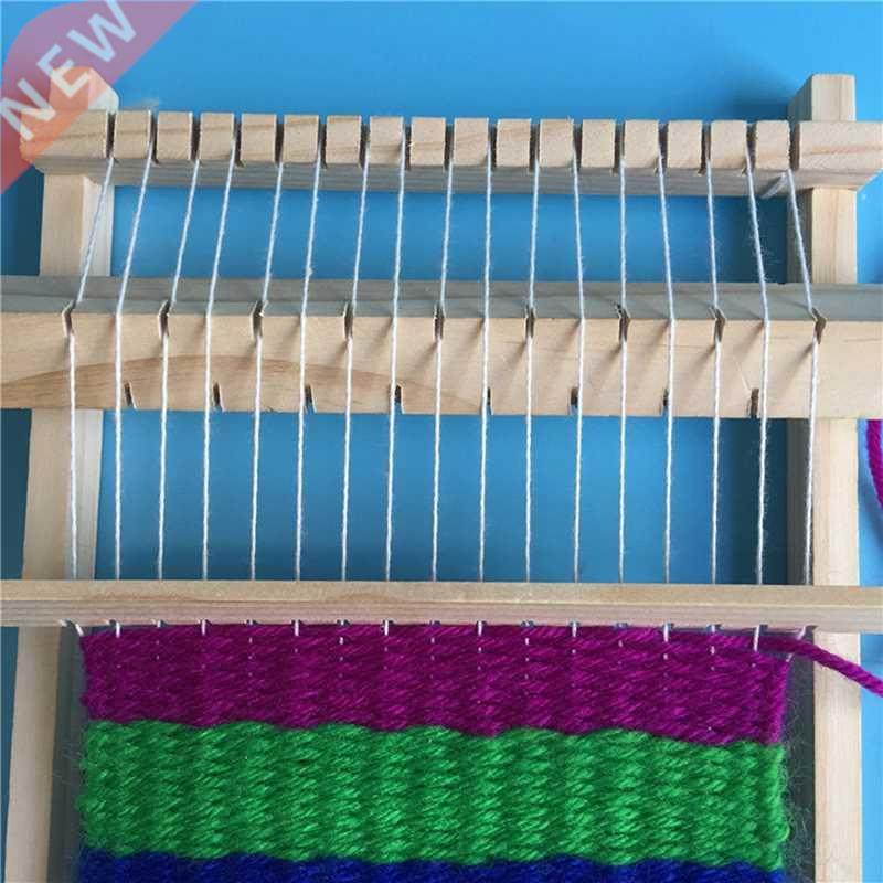 wooden weaving craft yarn little loom  hand knitting mach