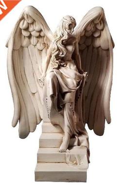 Angel Resin Decoration Hand Carved Praying Sculpture Female