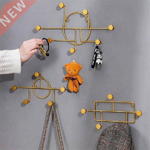 Nordic Style Golden Geometry Wall Decoration Hanging Hook