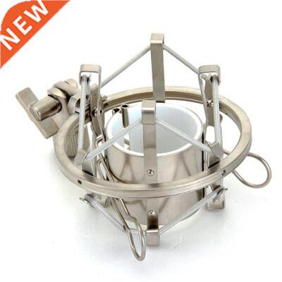 Silver Metal Microphone Stand Microphone Shock Mount with Sc