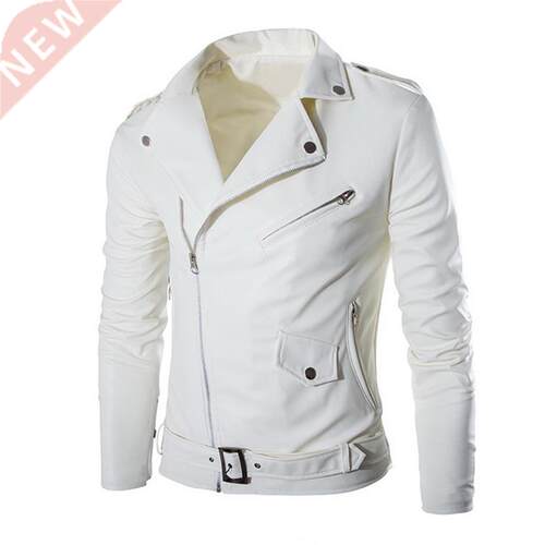 Autumn Men's PU Leather Jacket For Men Fitness Fashion Male