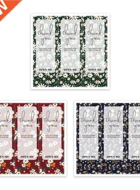 100 Pieces 9x3 cm Thank You Stickers for Sealing Present Can