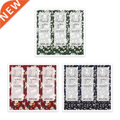 100 Pieces 9x3 cm Thank You Stickers for Sealing Present Can