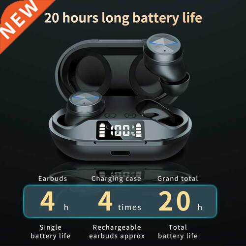 WELESS 2021 New TWS Bluetooth Wireless Earbuds 9D Stereo