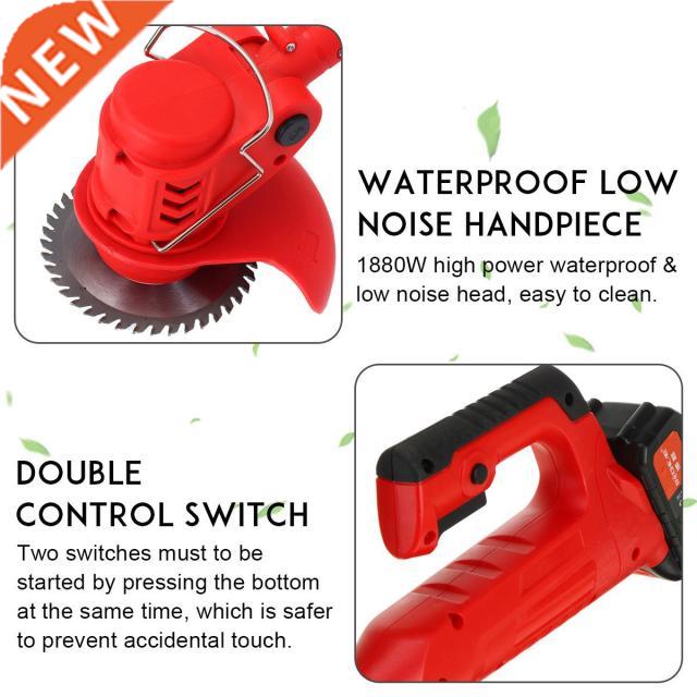 1880W Electric Lawn Mower 21000RPM Cordless Grass Hedge Trim