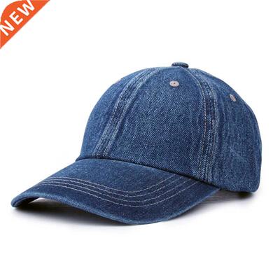 2022 New Solid Denim Baseball Cap Snapback Hats Men Women Wa