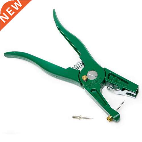 Ear Tag Pliers Animal Controller Green Metal Ear Spur