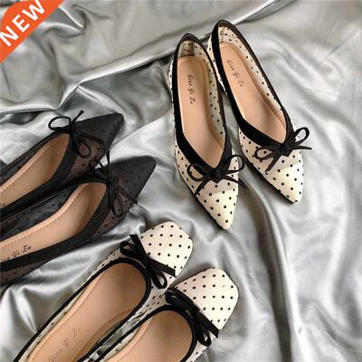 Summer Polka dot air mesh shoes women 2021 loafers sneakers