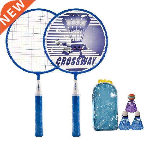 1 pair school  battledore set kids outdoor sports