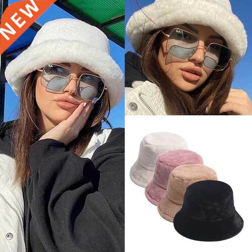 DT054 Winter Outdoor Vacation Lady Panama Black Solid Thicke