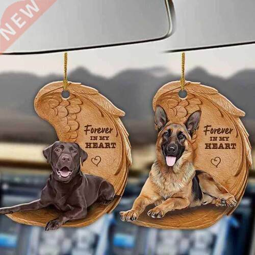 Cute Funny Dog Sleeping Angel Acrylic Wing Dog Hanging Ornam