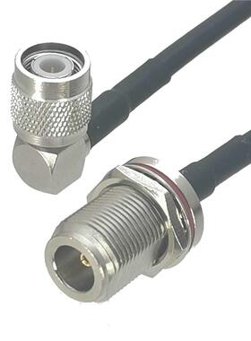 1Pcs RG58 N Female jack ulkhead to TNC Male Plug Right angl