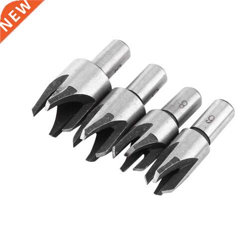 4pcs Steel Claw Type Wood Plug Cutters Woodworking Dowel Cut
