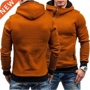 yvlvol Autumn Winter Solid Hoodies Men Casual Tracksuits Hi