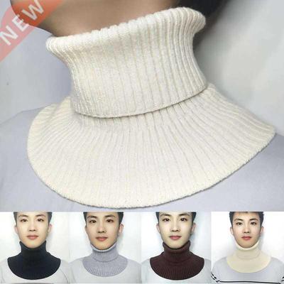 Men Women Fake Collar Scarf Knitted Elastic False Collar Sca