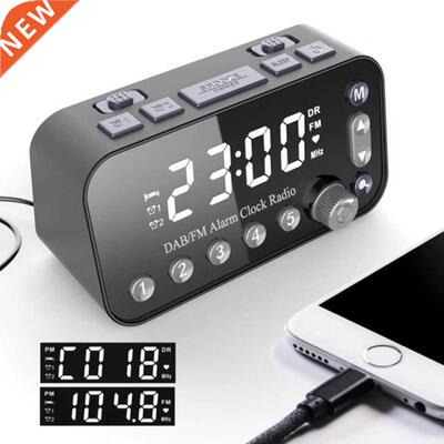 Dual USB Port Digital Alarm Clock DAB & FM Alarm Clock R