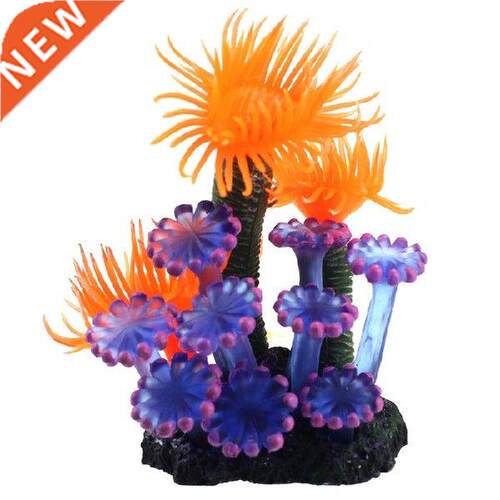 Creative Mountain Home Soft Artificial Resin Coral Fish