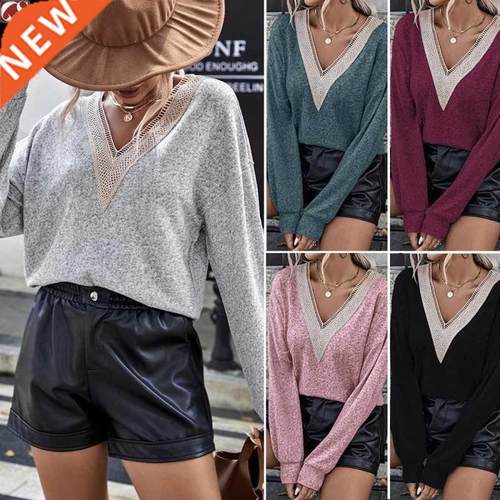 Long Sleeve T Shirt Women for Ladies Autumn Pullover Winter