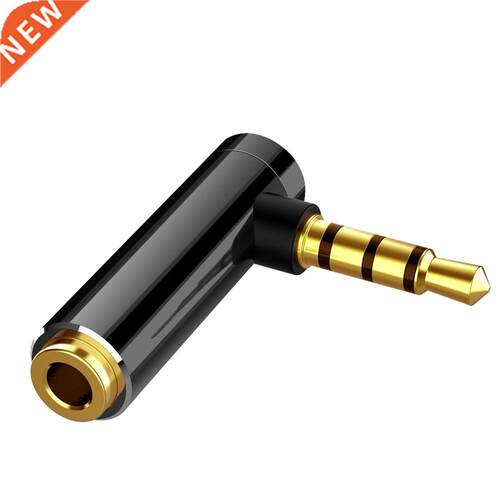 Audio Jack 3.5mm to 3.5mm Right Angle Male to Female Stereo