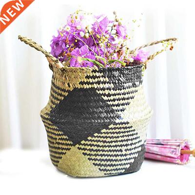 Seaweed Wicker Basket Storage Baskets Laundry Seagrass
