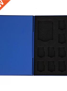 Memory Card Case Aluminium Alloy 8 TF + 4 SD Memory Cards St
