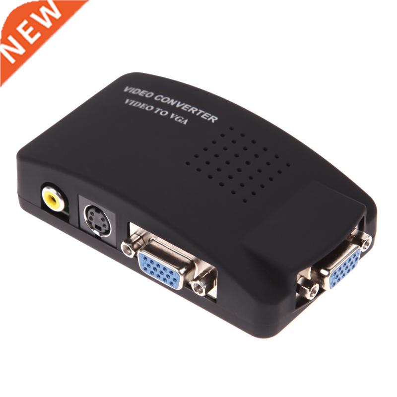 Video to VGA Converter with S-Video AV VGA In VGA Out Switch