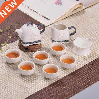 Whole set tea cup tea pot ceramics poetry Japanese style