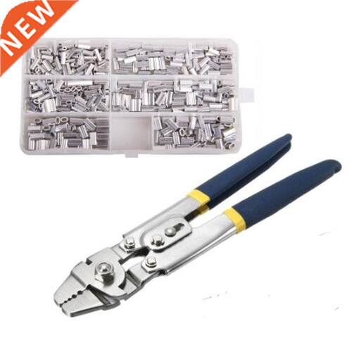 Stainless Steel Crimper Sleeves Tool Kit with Fishing Plier