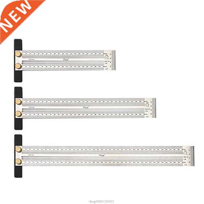 High-precision Scale Ruler T-ype Hole Ruler Stainless Woodwo