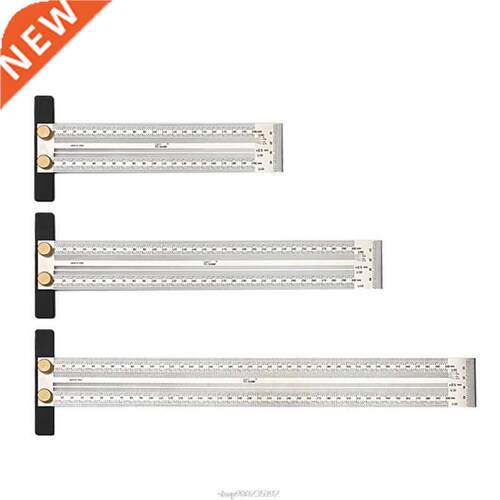 High-precision Scale Ruler T-ype Hole Ruler Stainless Woodwo
