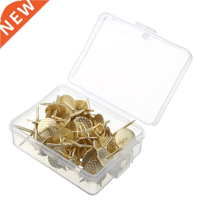 50Pcs Golden Hangers Metal Picture Hangers Nails Photo Frame