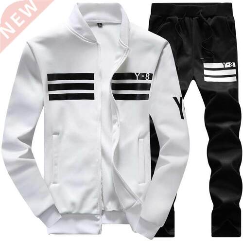 Plus Size 9XL Mens Set Casual Fleece 2 Piece Sets Sweatshirt