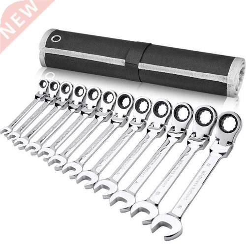 Key Wrench Socket Set Flex-Head Combination Ratcheting Wrenc
