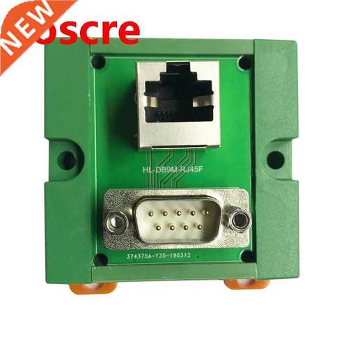 DB9 to RJ45 Connecton Port RS232 to Net Port Adaptor nterf