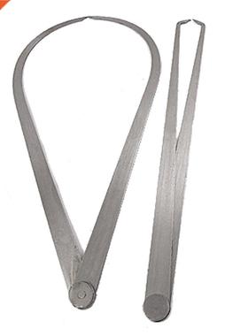2 Pcs Machinist Firm Friction Joint Outside Divider Calipers