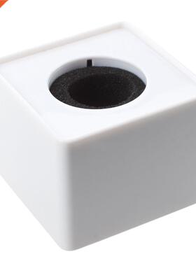 White ABS ic ini phone Interview Square Logo Flag Station