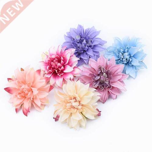 5/10 Pieces Cheap Fake Gerbera Heads Flower Wall Wedding Car