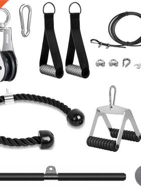 Cable Machine Attachments Tricep Rope Gym Lat Pull Down Rope