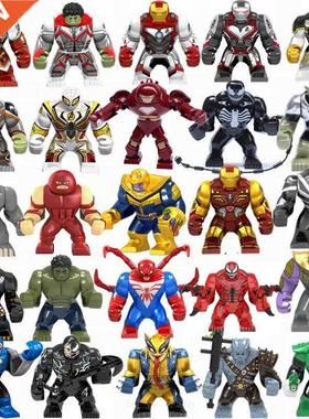 Avengers Hulk Thanos Spider Iron Anime Figure Venom Wolverin