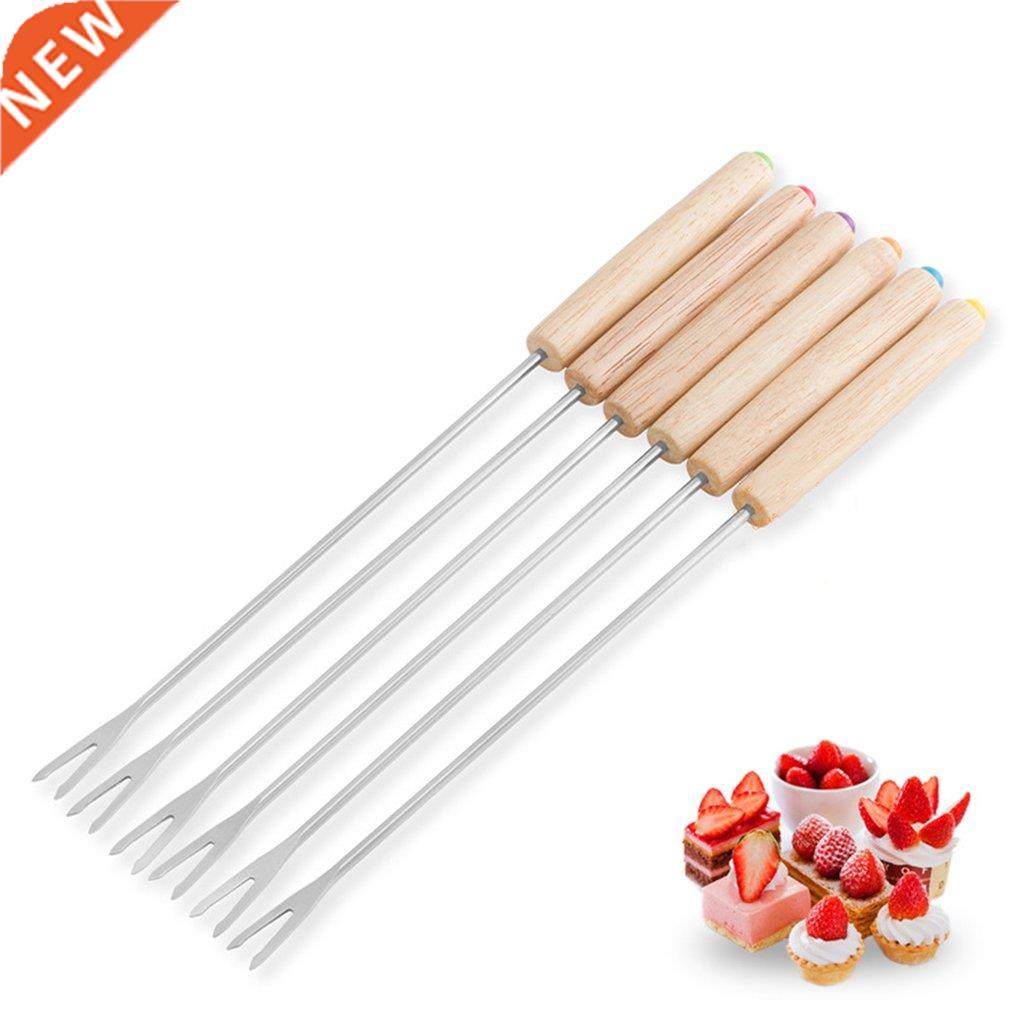 Newest Chocolate Fork Hot Pot Forks Cheese Fruit Dessert