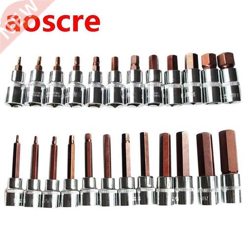 Hexagon Socket Bit Head Set Chrome Vanadium Steel Hex Wrench