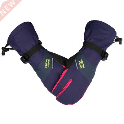New  Fingers Waterproof Winter Snow Ski Mittens Men Women B