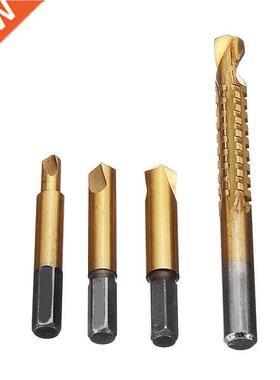 4pcs Damaged Screw Extractor Drill Bits Bolt Extractor Broke